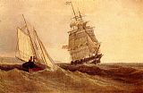William Bradford Passing Ships painting